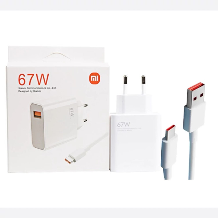 آداپتور 67W وات صد درصد اورجینال شیائومی همراه با کابل اورجینال